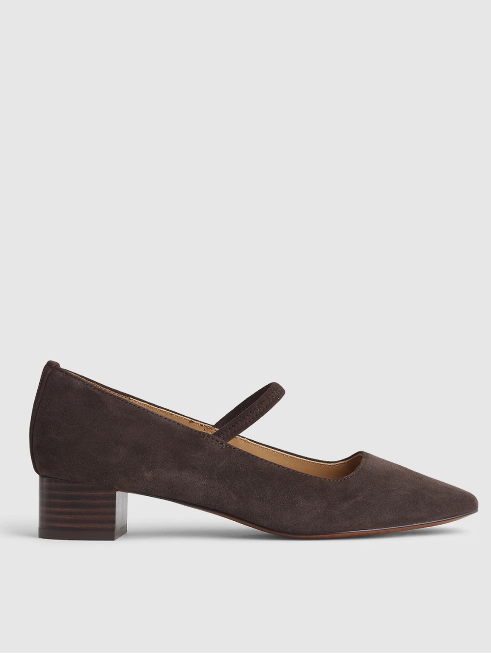 NEW Madewell The Greta Pump in Dark Roast Suede NX093 $138 size 8 - Picture 2 of 13